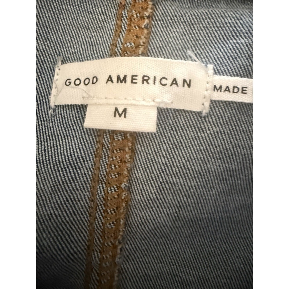 Good American Denim Tube Mini Dress Womens Medium Indigo Strapless GDTDSP478 - Picture 3 of 11